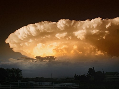 Scenery with cloudiness in Chaparral, Mexico