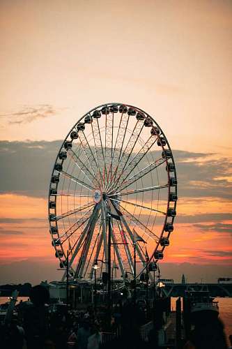 riding Ferris wheel 