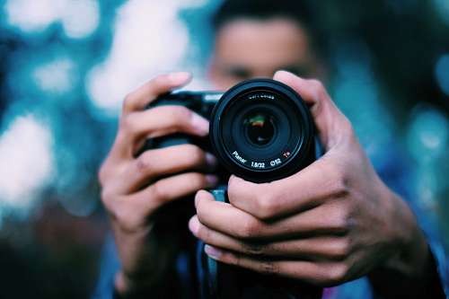 Man taking a photo