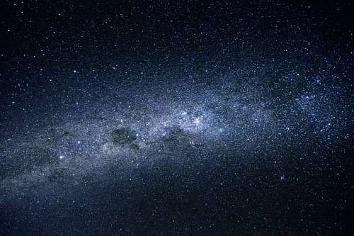 interesting Milky Way in the dark night