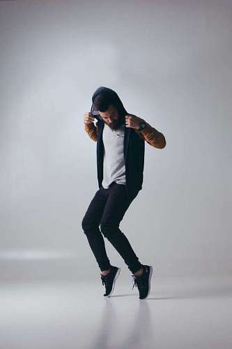 dancer man dancing with a white background