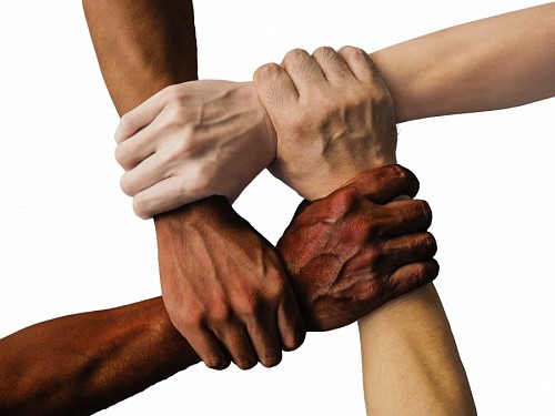 United hands