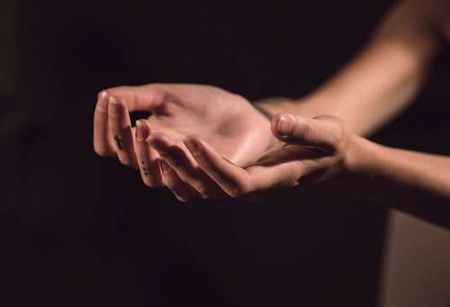 offering Woman offering with hands