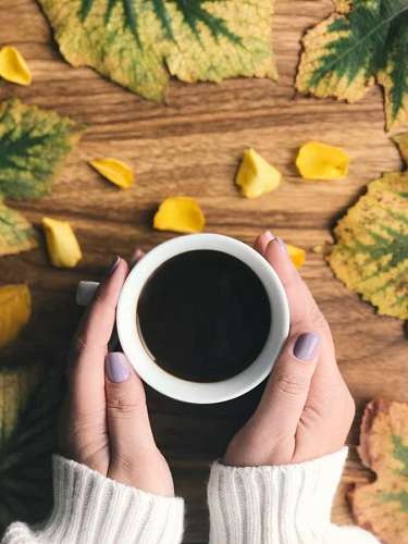 Coffee and hand