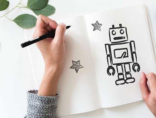 caricature Robot