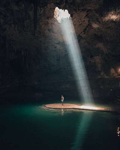 Cenote in Riviera Maya, Mexico