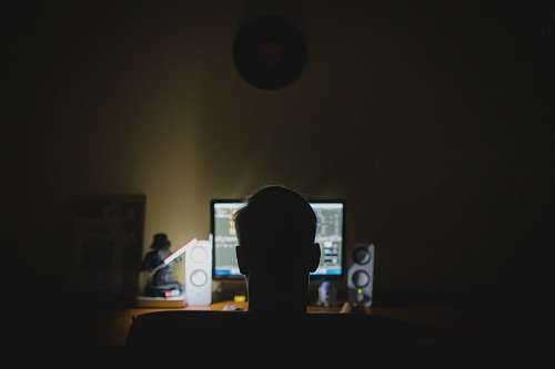 90s Man with computer