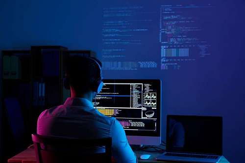 java Programmer man coding