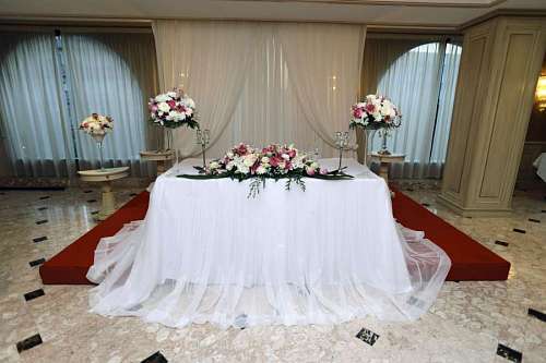 Groom & Bride wedding table decor
