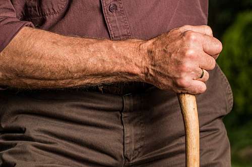cane-corso Old man with cane