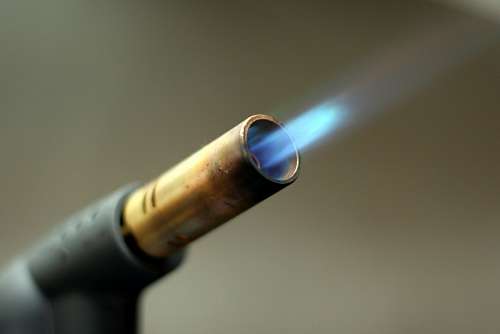 blowing welding torch