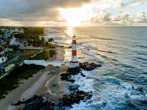 salvador-brazil Itapu Lighthouse in Salvador, Brazil