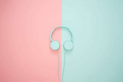 moose Headphone white and pink 