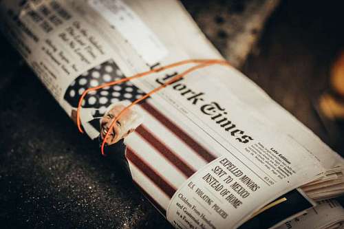 new Newspaper with the photo of Joe Biden, President of the United States