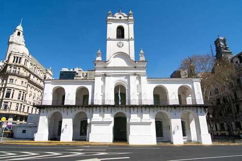 Buenos Aires Cabildo at Plaza de Mayo Square 
