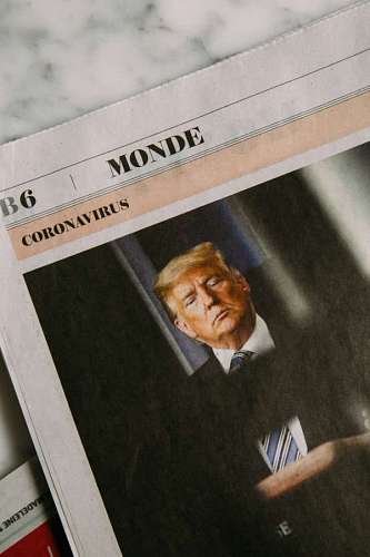 russia Newspaper with the image of Donald Trump