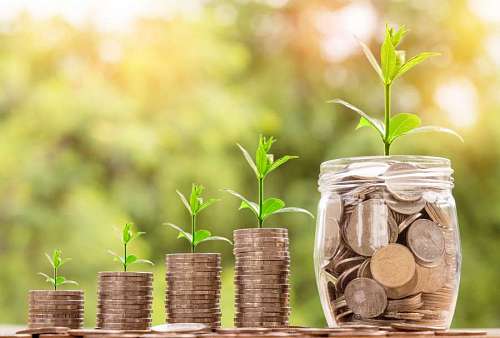 Finance investment and growth concept