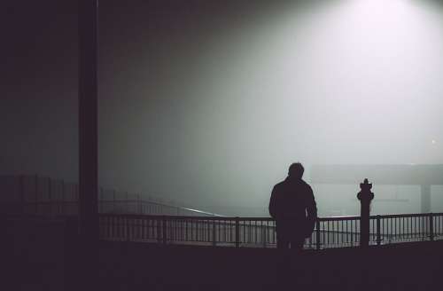 splitshire Man in the mist