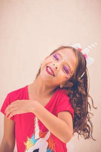 Unicorn child's makeup