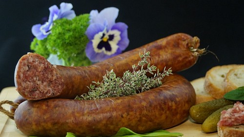 pickles Sausage sausage with pickles
