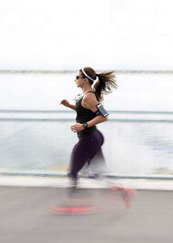 woman running near the coast