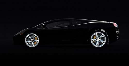 Black lamborghini