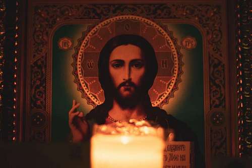 jewish-quarter Image of Jesus illuminated