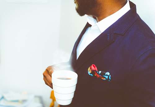 gentle Gentleman drinking coffee