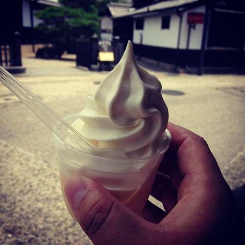 Ice cream, food, dessert, sweet, cold, cone, cream