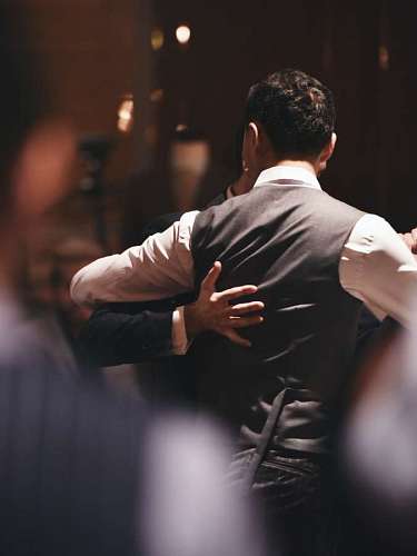 A couple dancing tango in Argentina