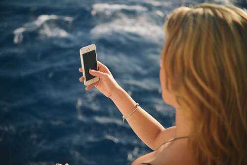 Woman with cellphone