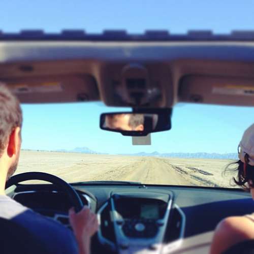 Tender ride in car