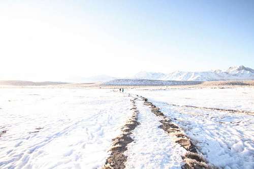 Walking in the snow