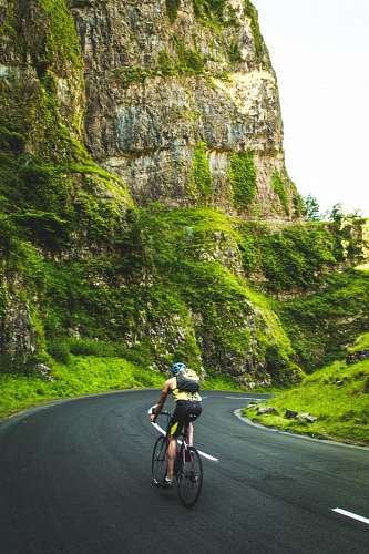 cyclist Man riding a bike