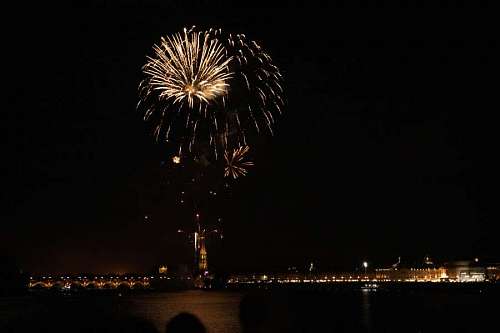 Fireworks at night