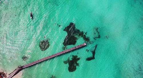 mexico-culture Aerial landscape of a small harbor in Cancun, Mexico, Caribbean