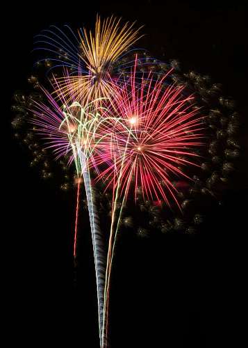 neck Fireworks at night