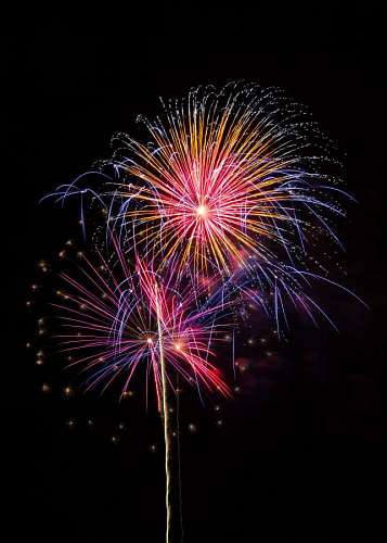 neck Fireworks at night