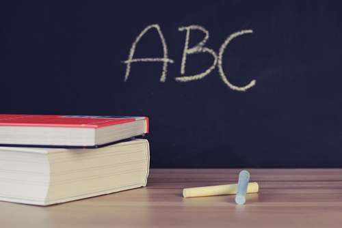 chalkboard-visual-aid Education alphabet