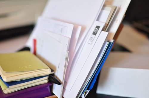 task desk, office, letter, letters, paper, papers, work