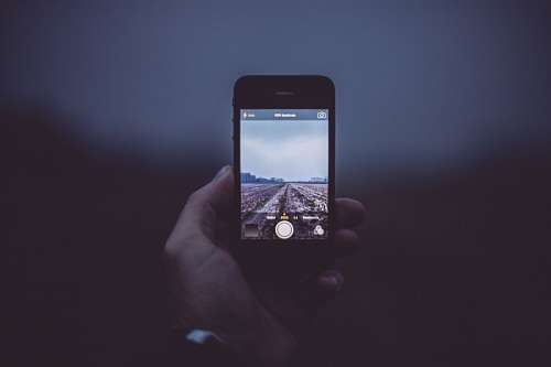 Taking pictures with cellphone