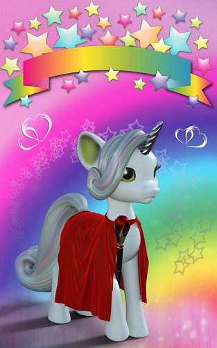 Unicorn invitation card