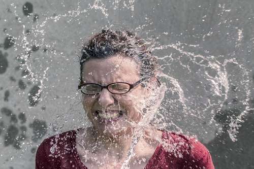 bald Woman Splash