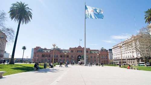 palace Casa Rosada presidential building in Buenos Aires, Argentina