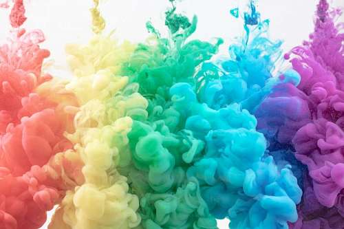 Many color smoke background