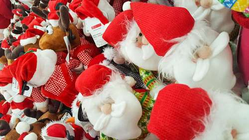 2017 santa claus snow doll