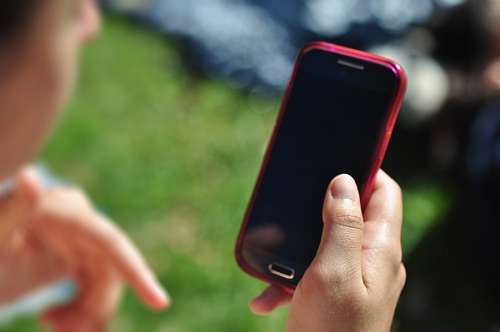 android Android Phone on hand
