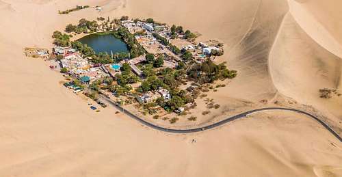 loneliness Huachachina Oasis in Ica, Peru