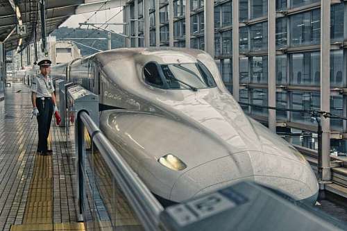 volcano Bullet train in japan