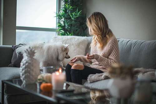 robe Adult woman with super in living